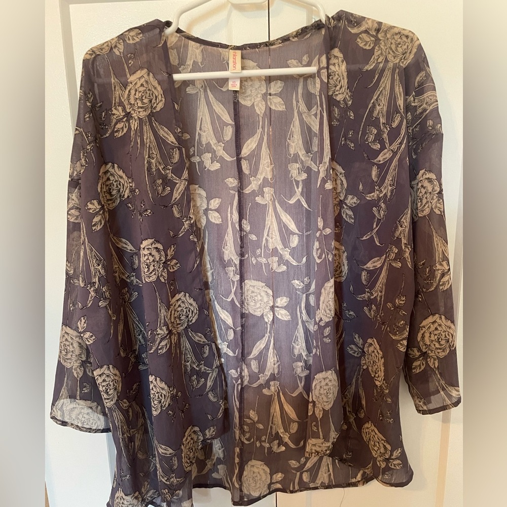Sheer Floral Cardigan- XS